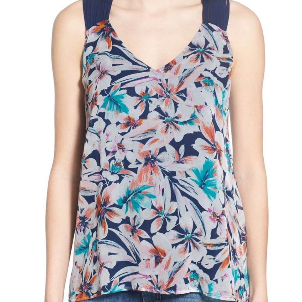 Ella Moss  Floral Tahiti Tank